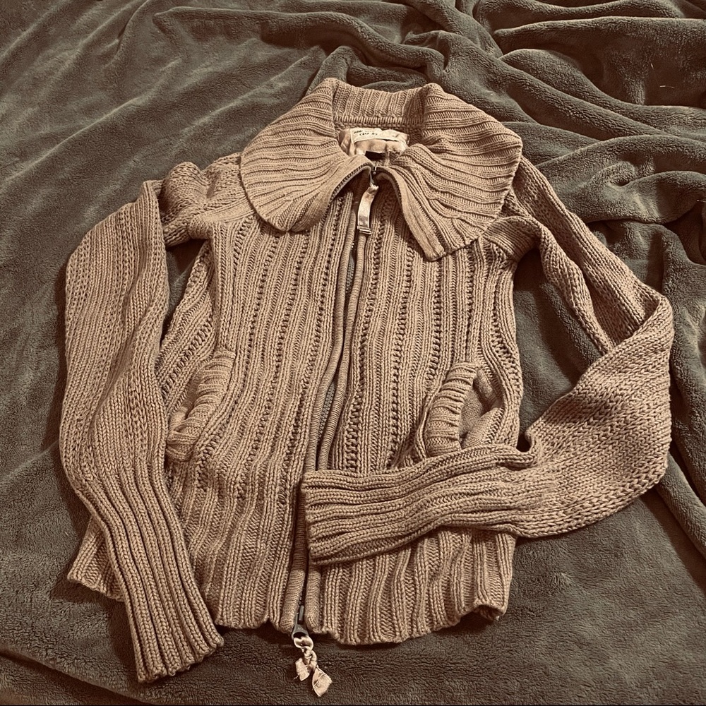 Volcom Knit Sweater Jacket Sz XS